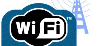 Logo Wifi con antena a anclaje Zona Wifi