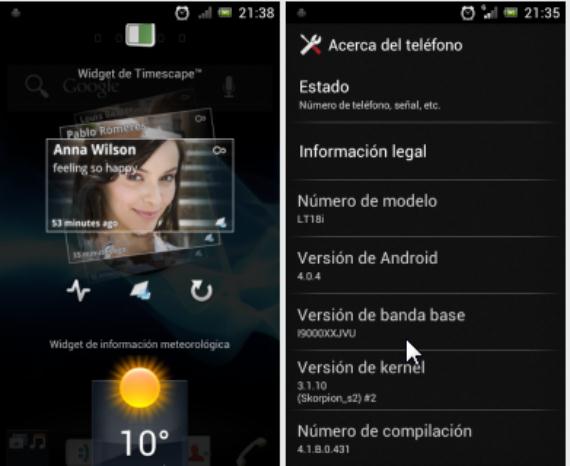 Elitemóvil Xperia Arc S para Samsung Galaxy S