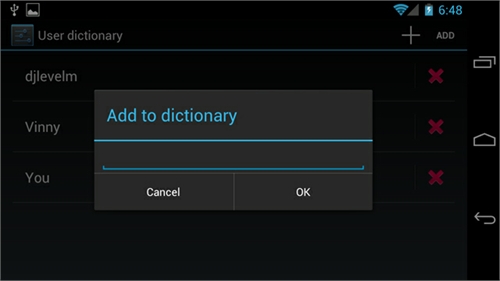 User Dictionary 2(1)