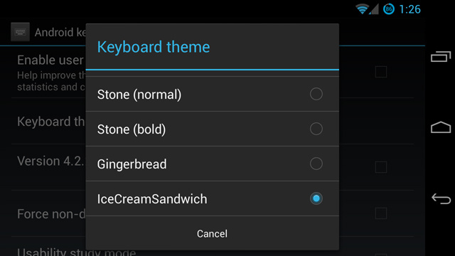 temas android teclado